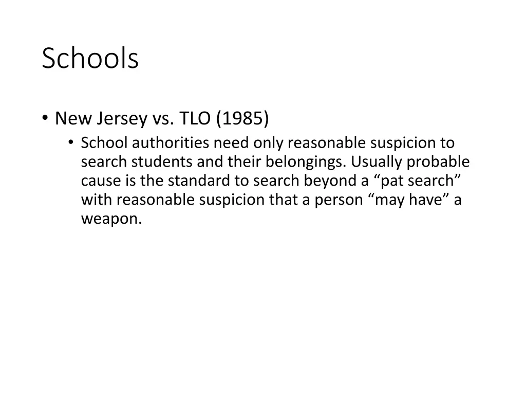 schools
