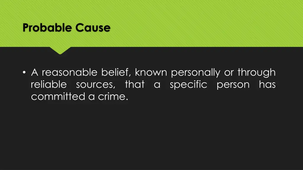 probable cause