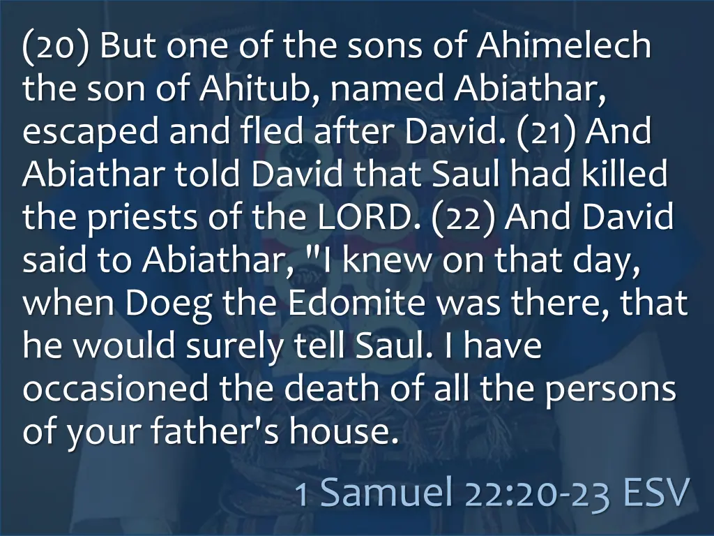 20 but one of the sons of ahimelech
