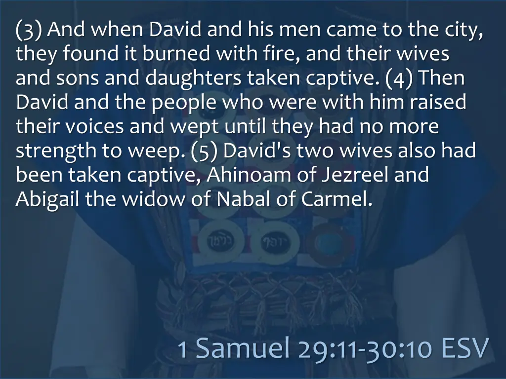 3 and when david and his men came to the city