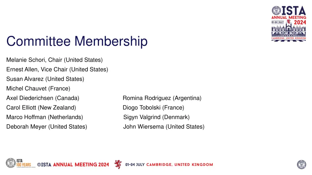 committee membership
