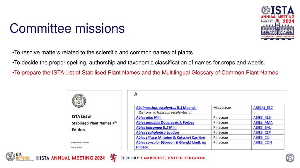committee missions
