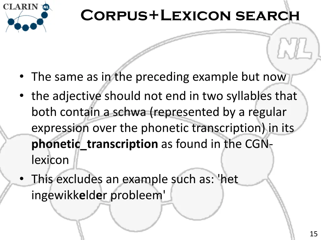 corpus lexicon search