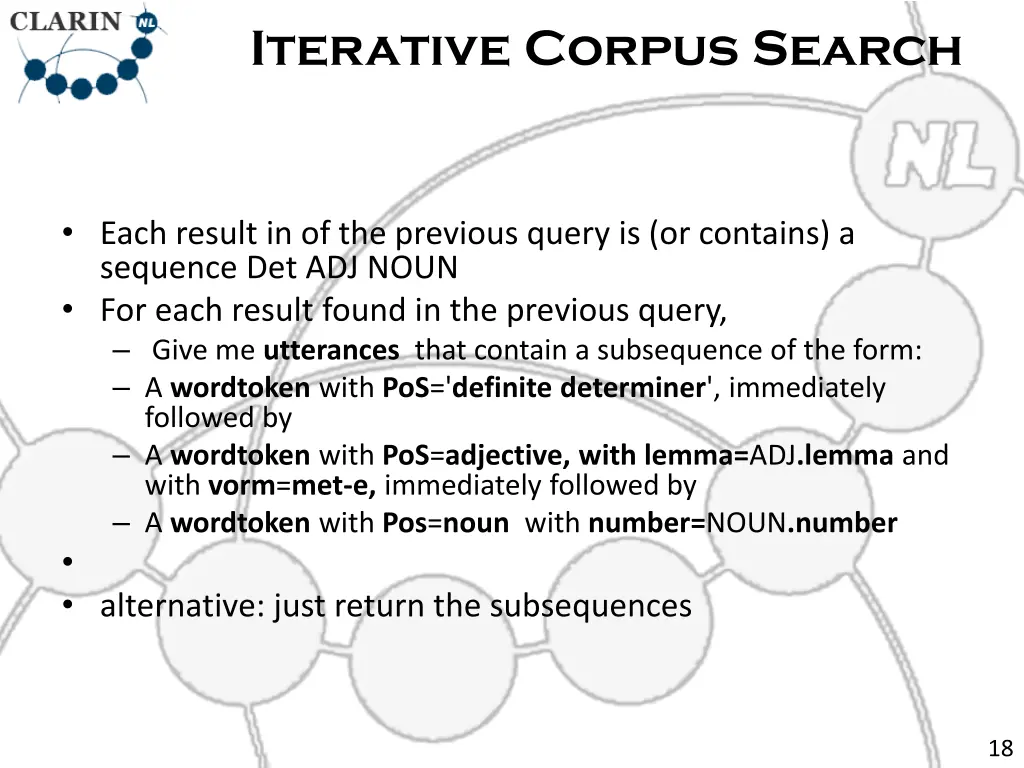 iterative corpus search