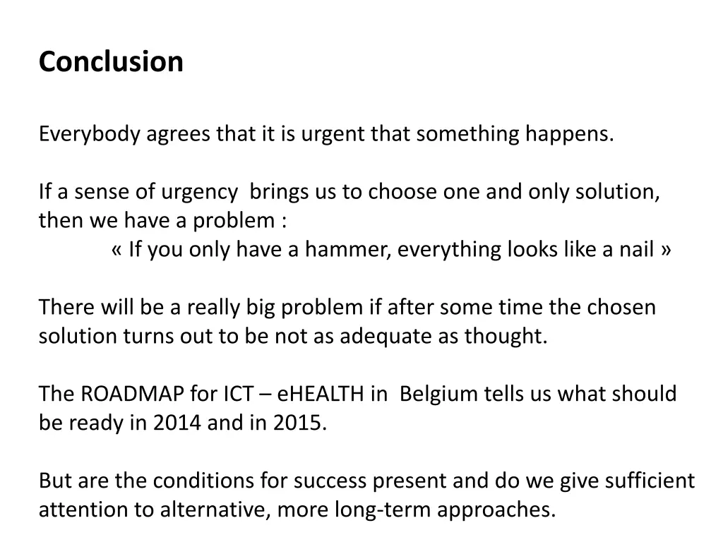 conclusion 1