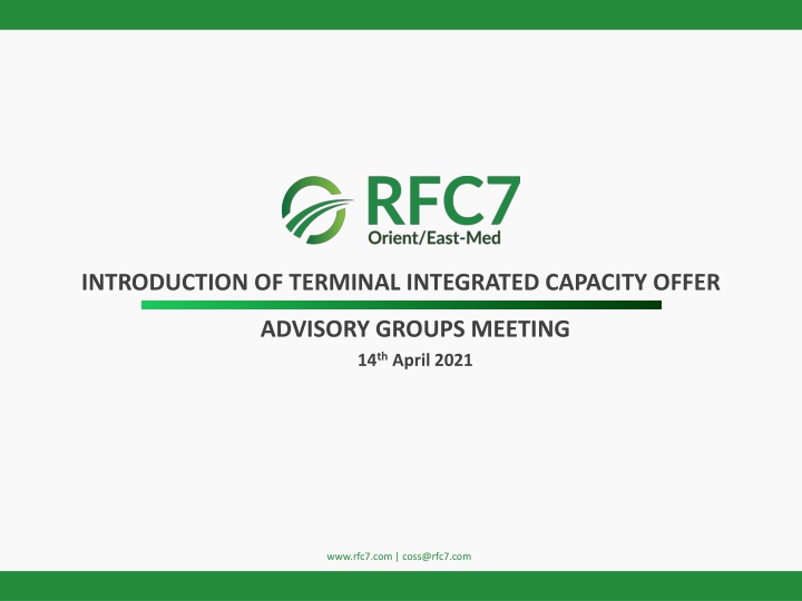 introduction of terminal integrated capacity offer