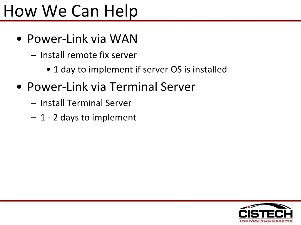 how we can help