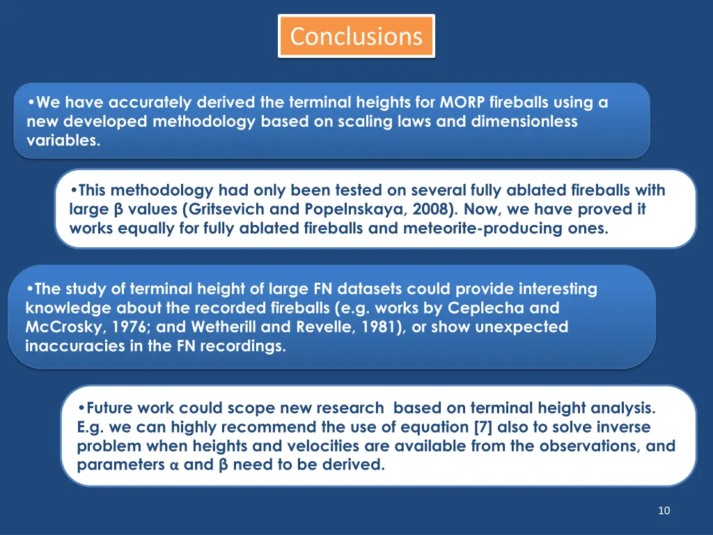 conclusions