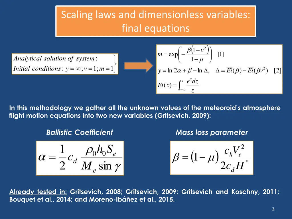 scaling laws and dimensionless variables final