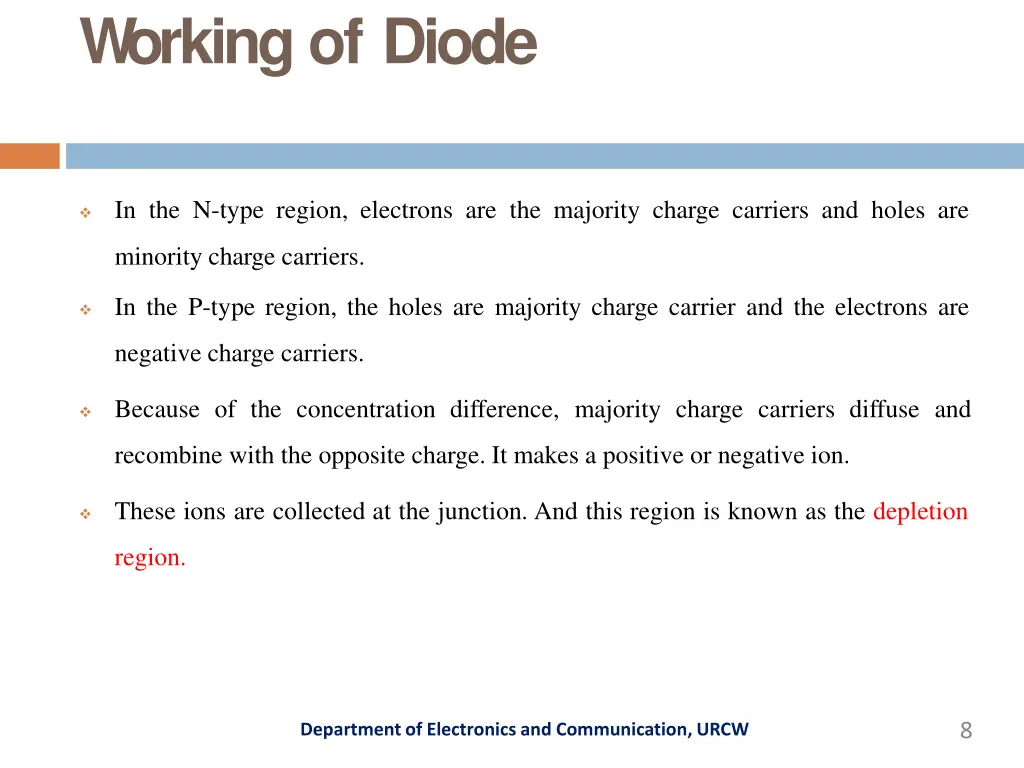 workingof diode