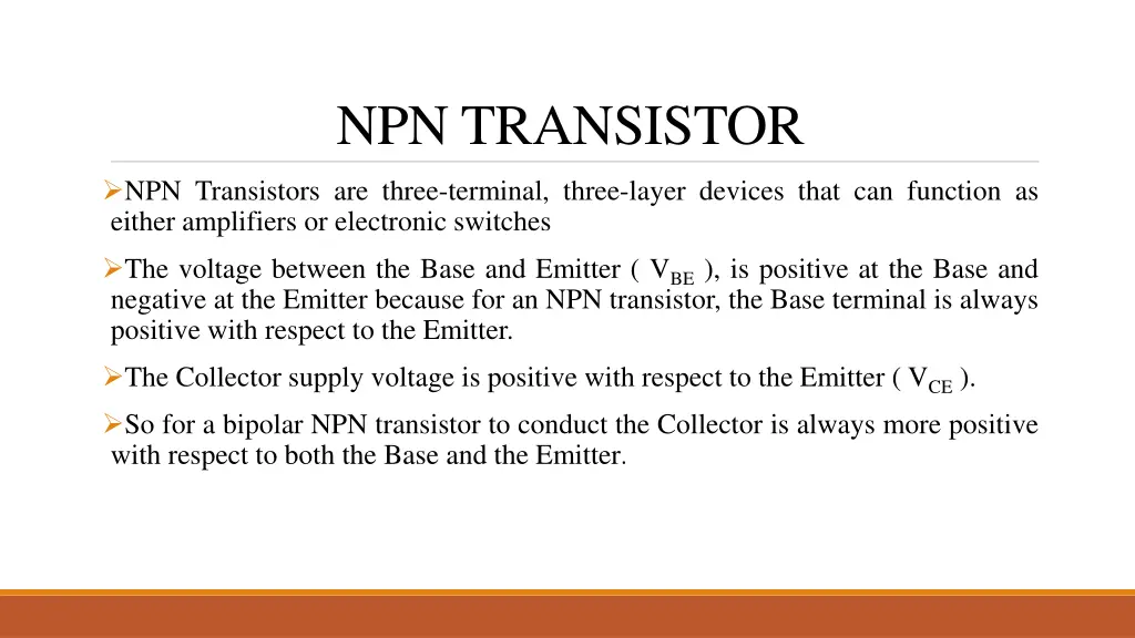 npn transistor
