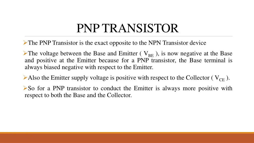 pnp transistor