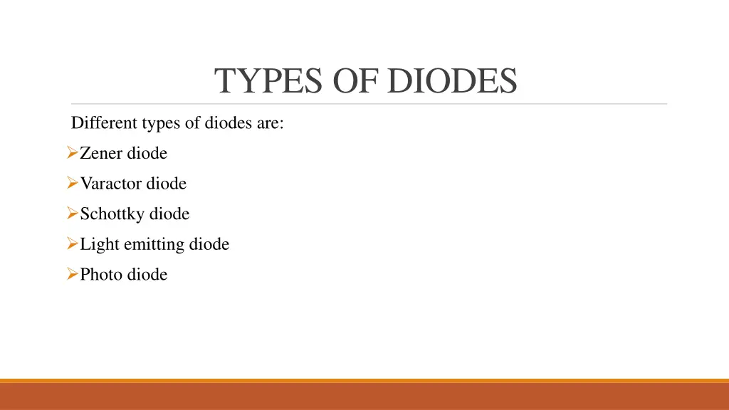 types of diodes