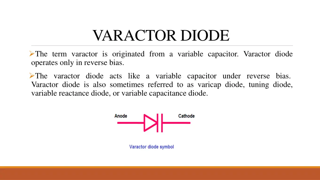 varactor diode