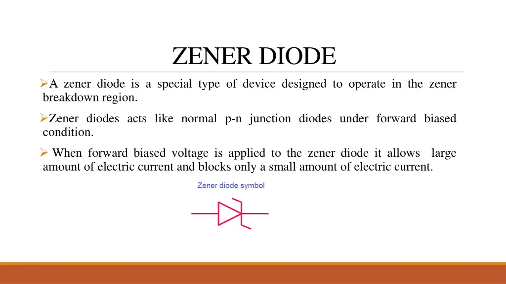 zener diode