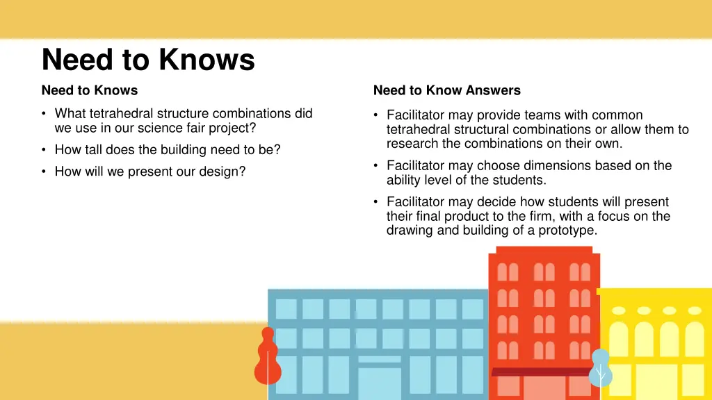 need to knows need to knows