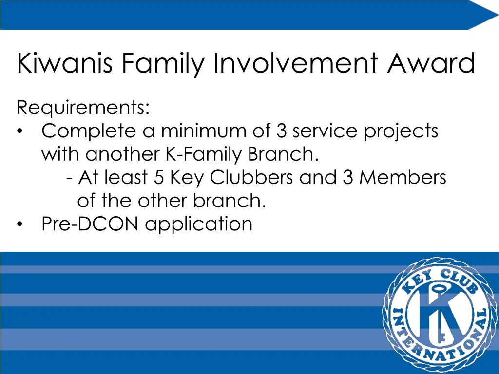 kiwanis family involvement award