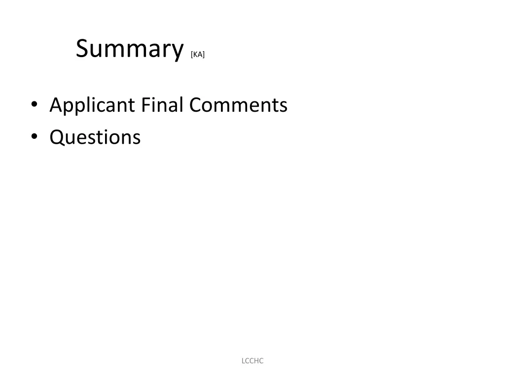 summary ka
