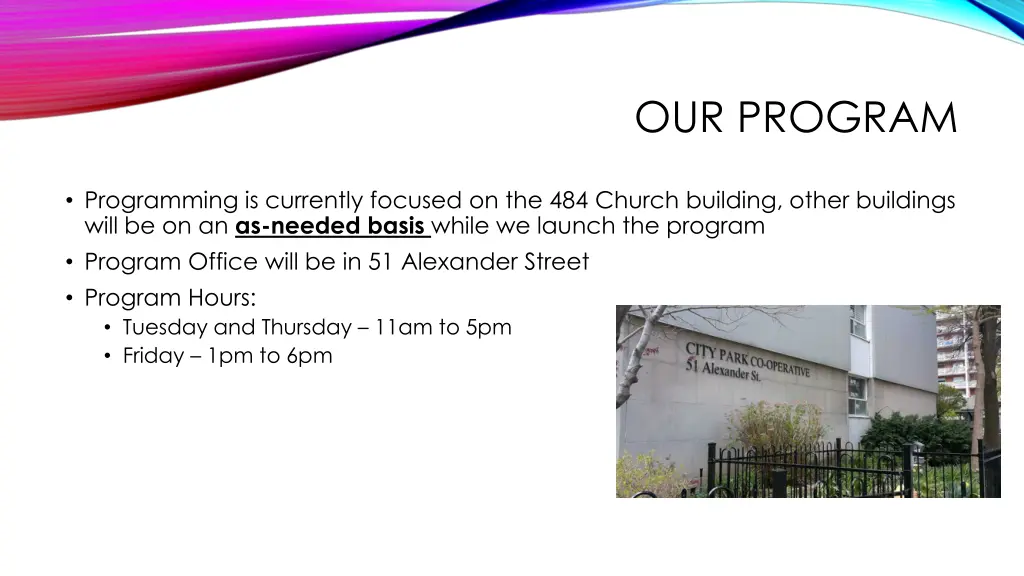 our program 1