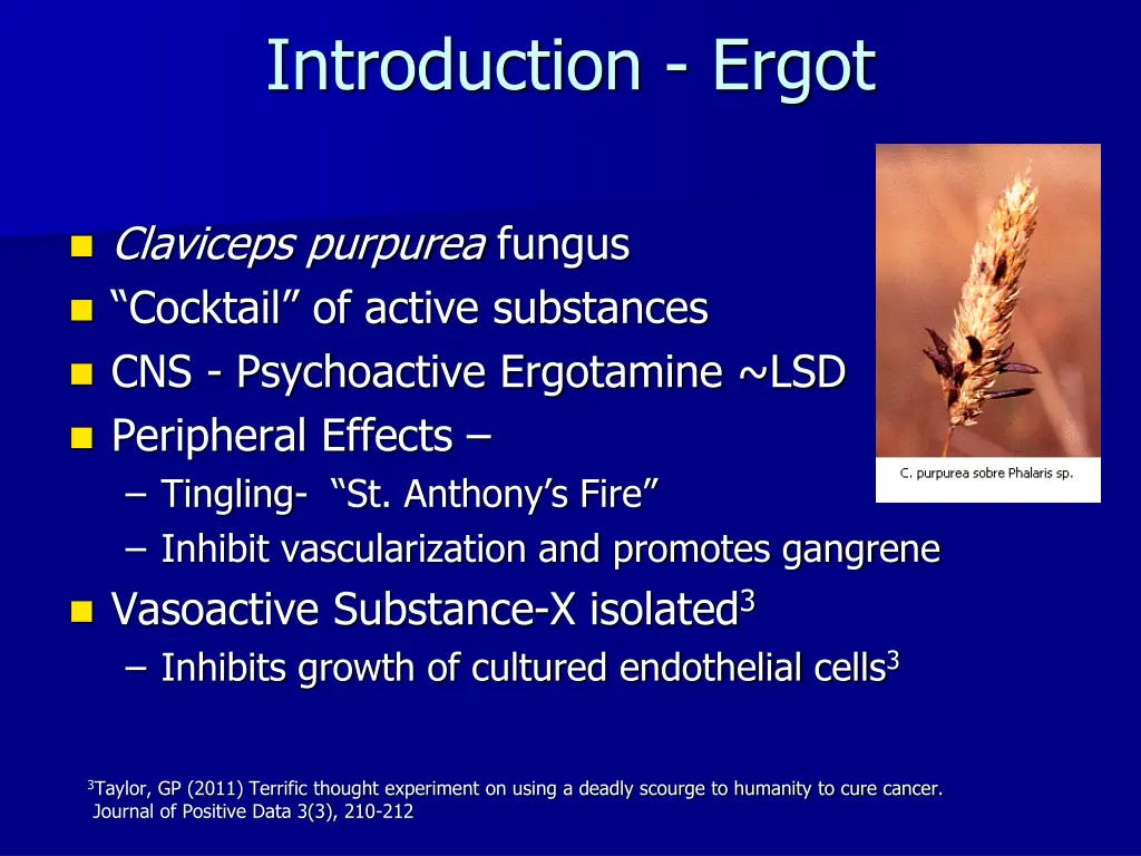 introduction ergot
