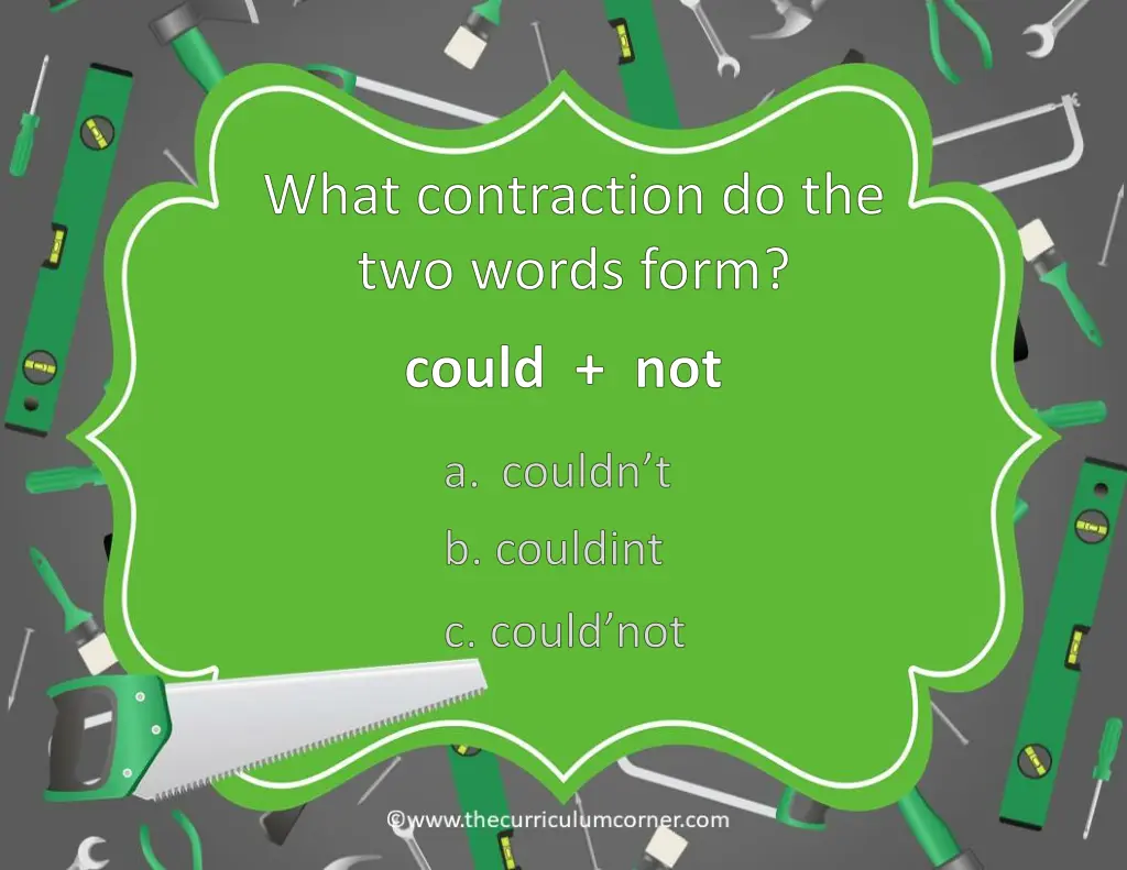 what contraction do the two words form 1