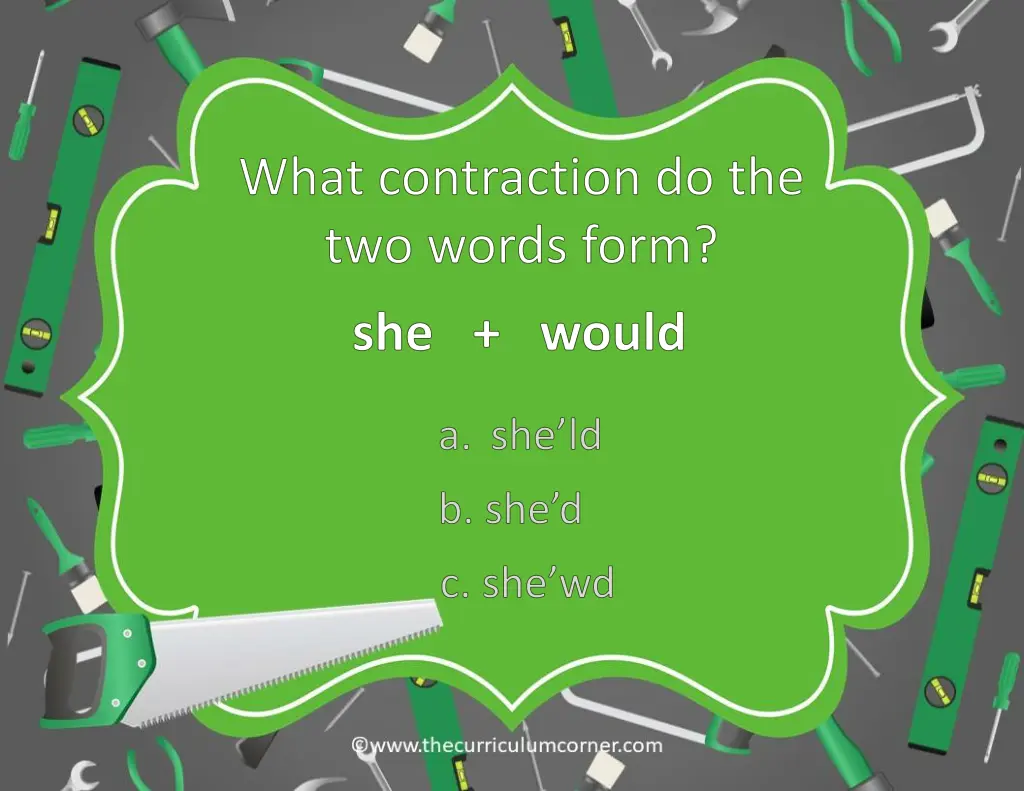 what contraction do the two words form 5