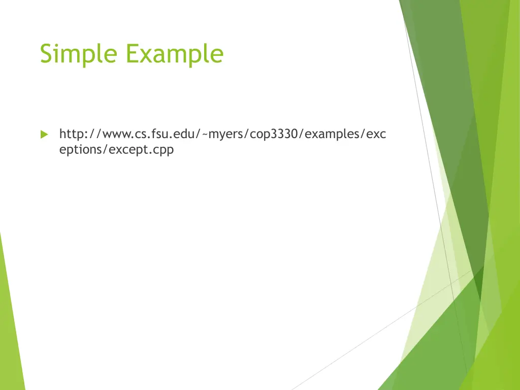 simple example