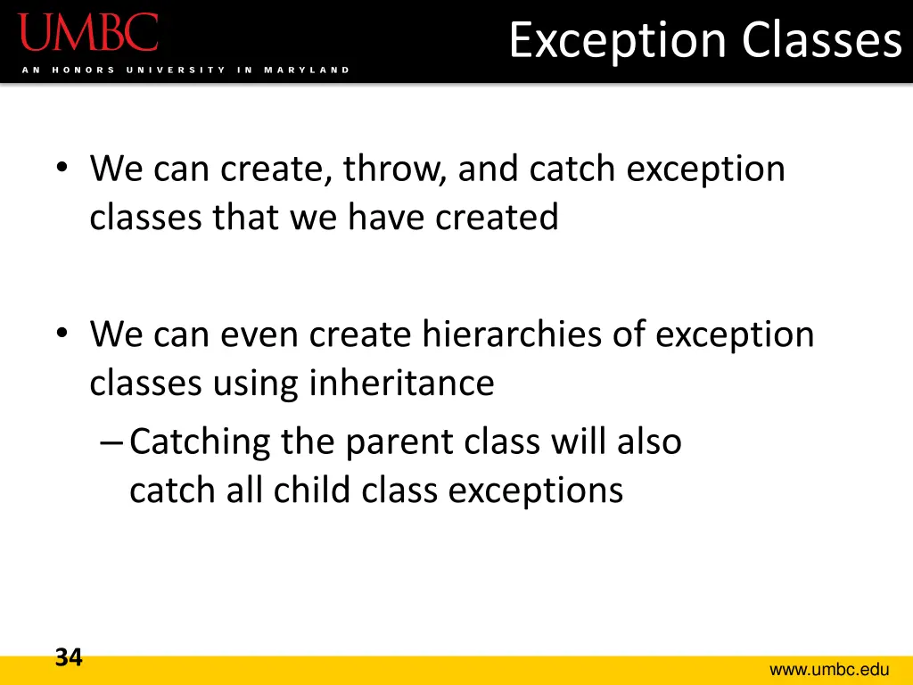 exception classes 1