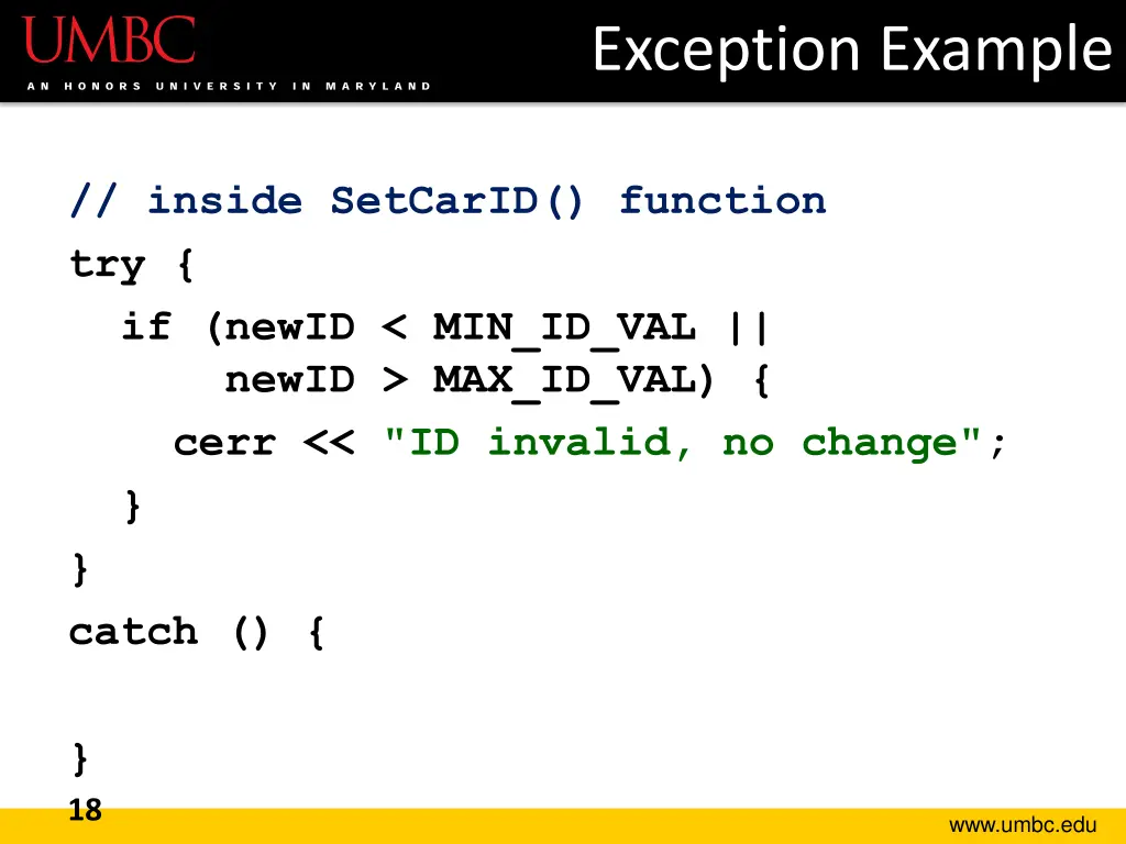 exception example 1