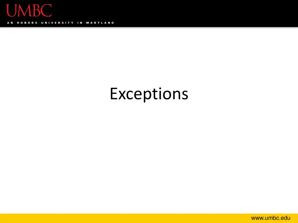exceptions