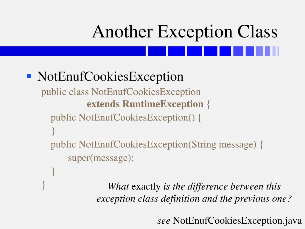 another exception class