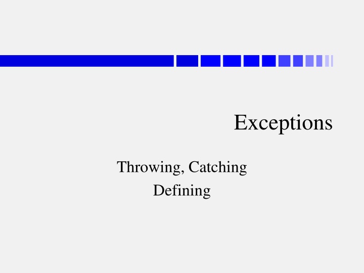 exceptions