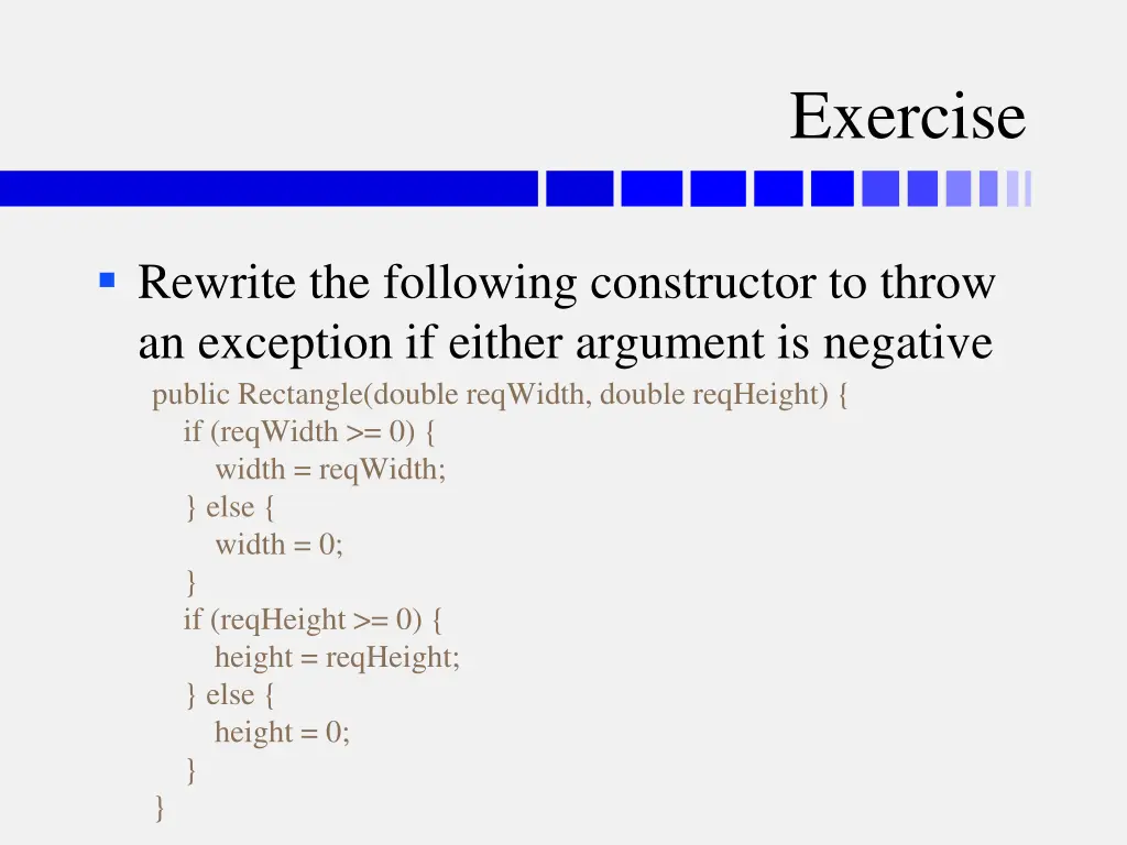 exercise 1