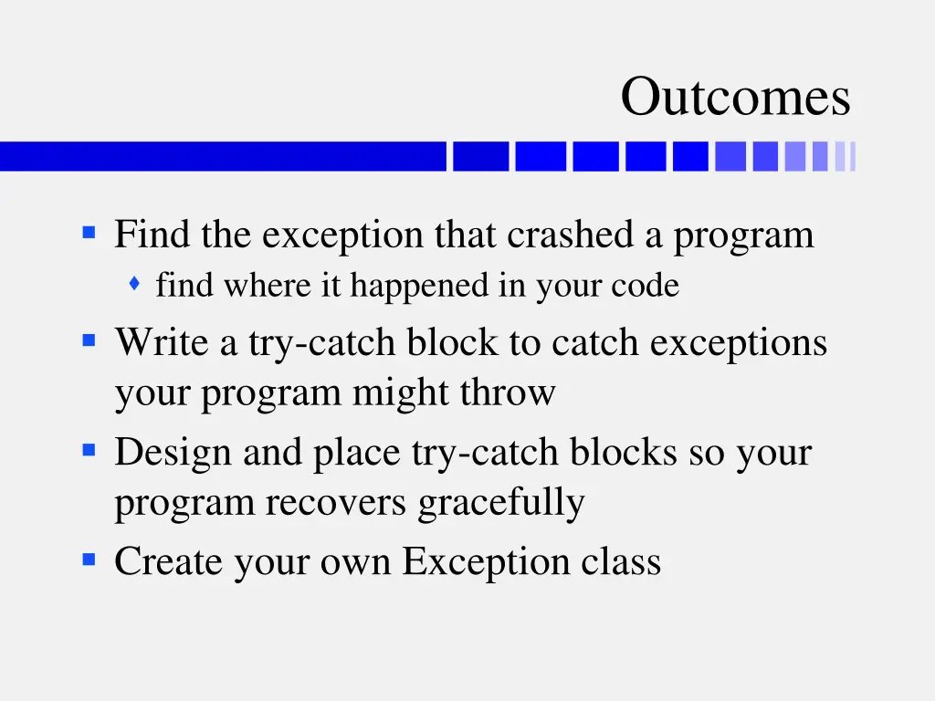 outcomes