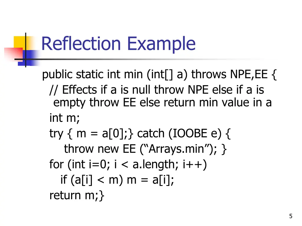reflection example