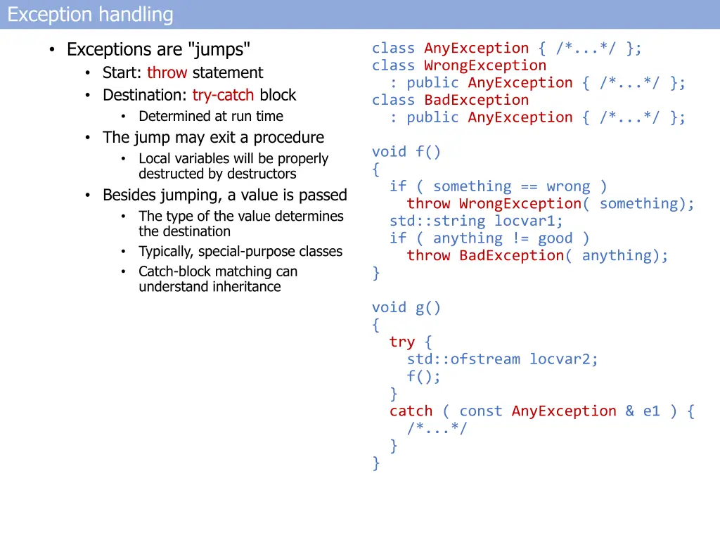 exception handling 1