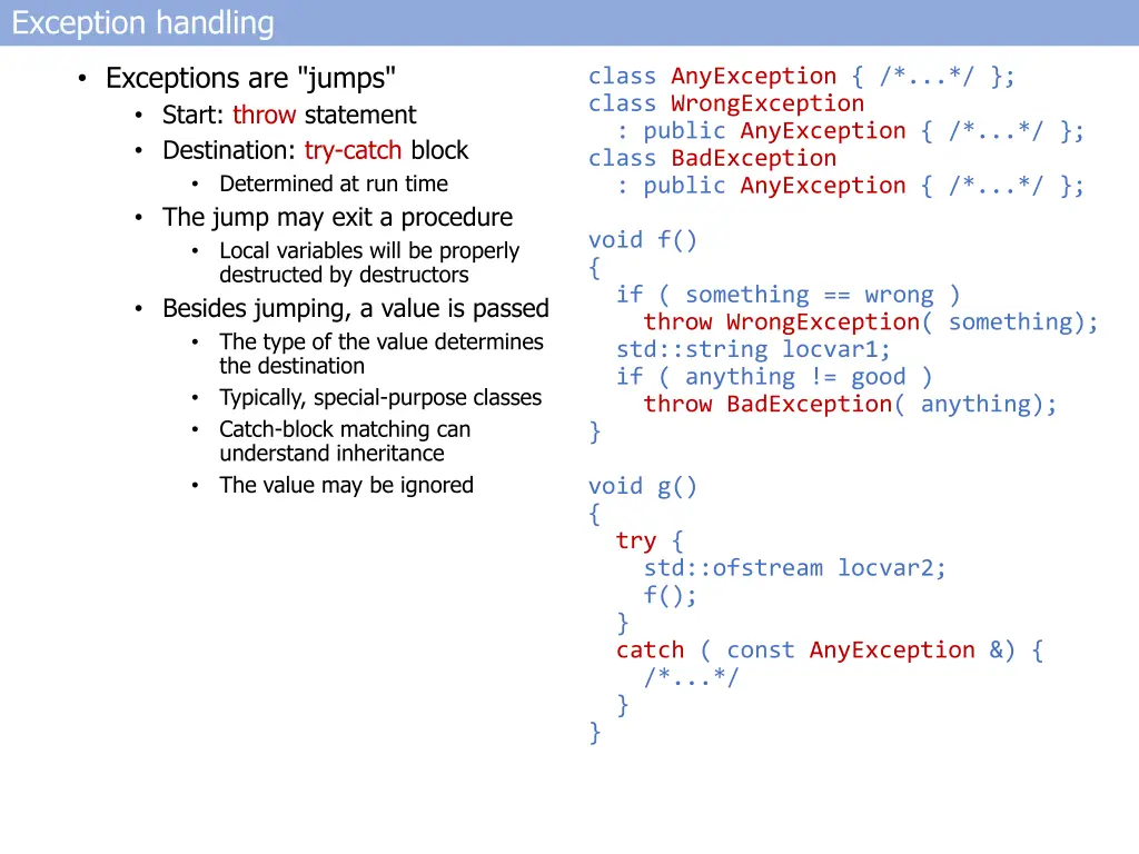 exception handling 2