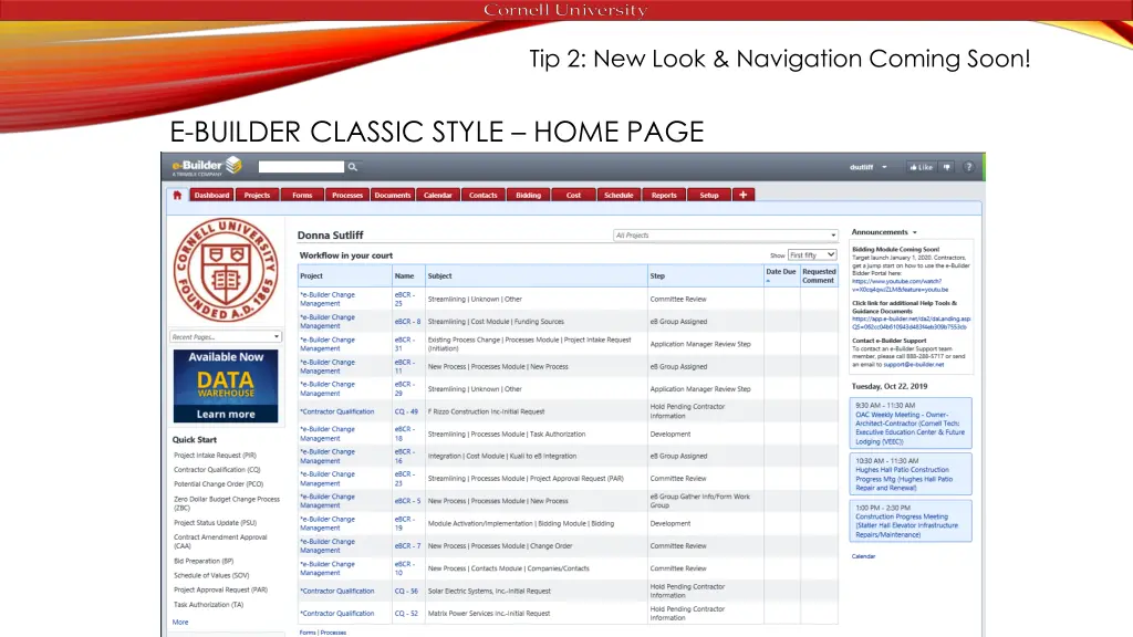 tip 2 new look navigation coming soon