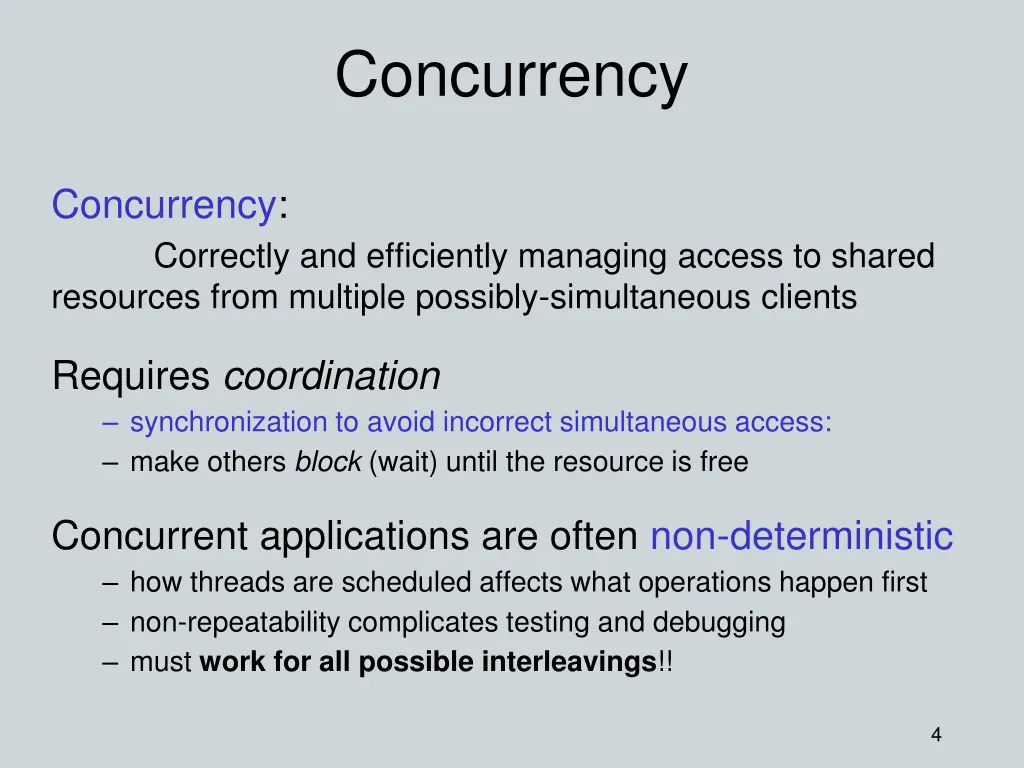 concurrency