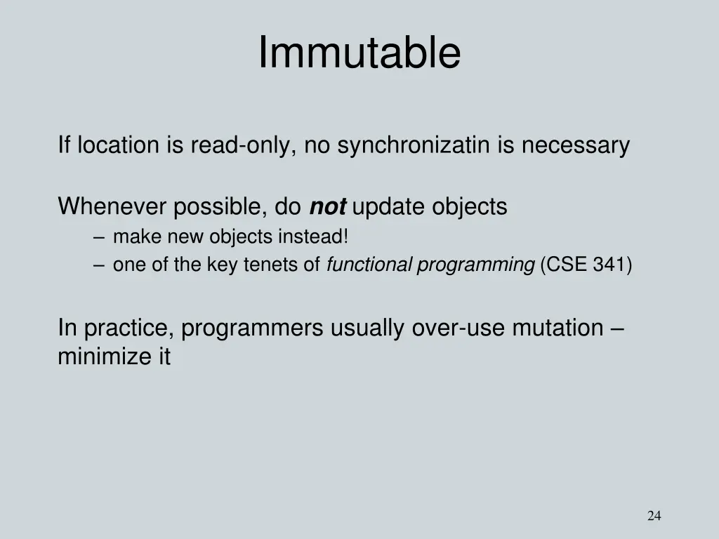 immutable