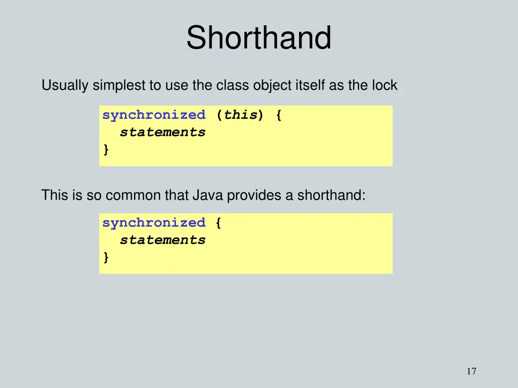 shorthand