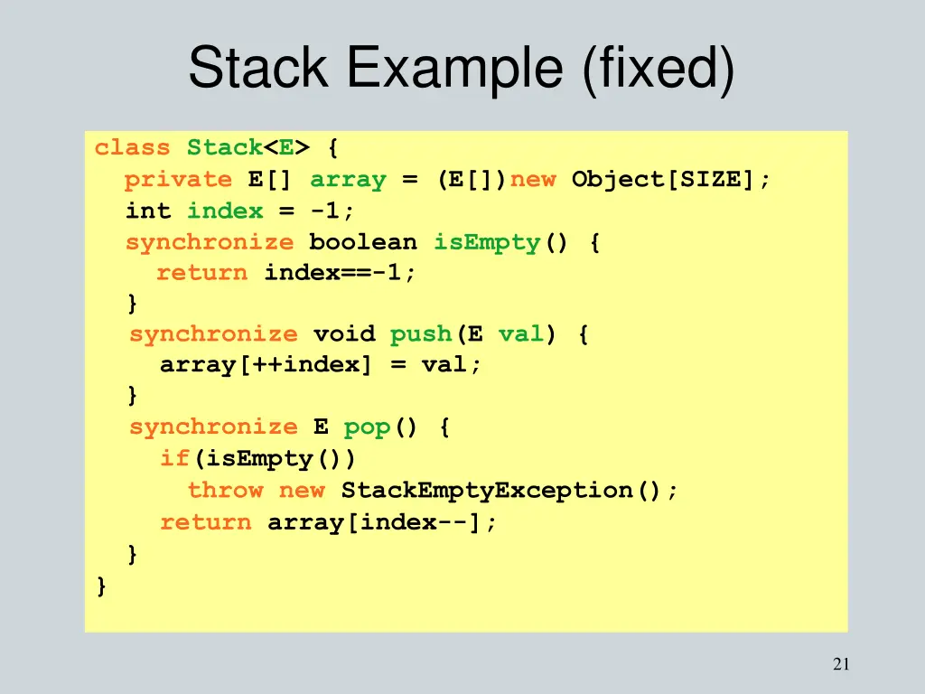 stack example fixed