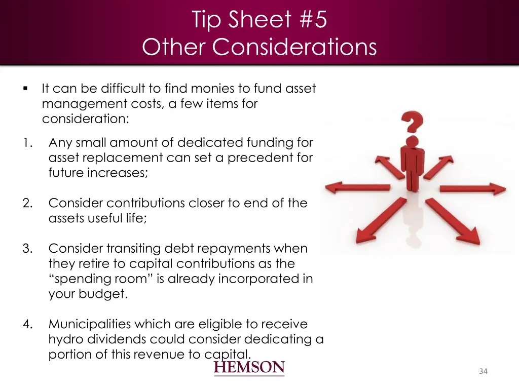 tip sheet 5 other considerations