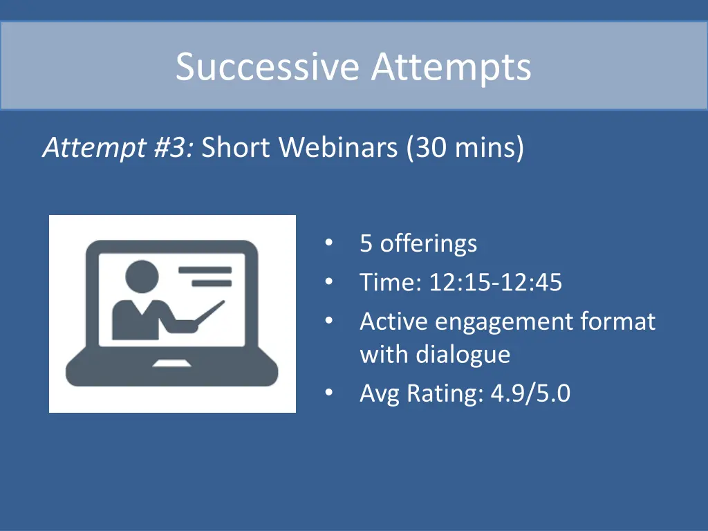 successive attempts 2