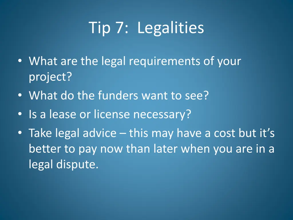 tip 7 legalities