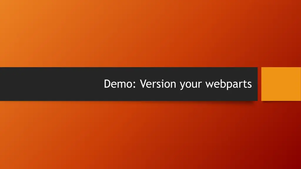 demo version your webparts