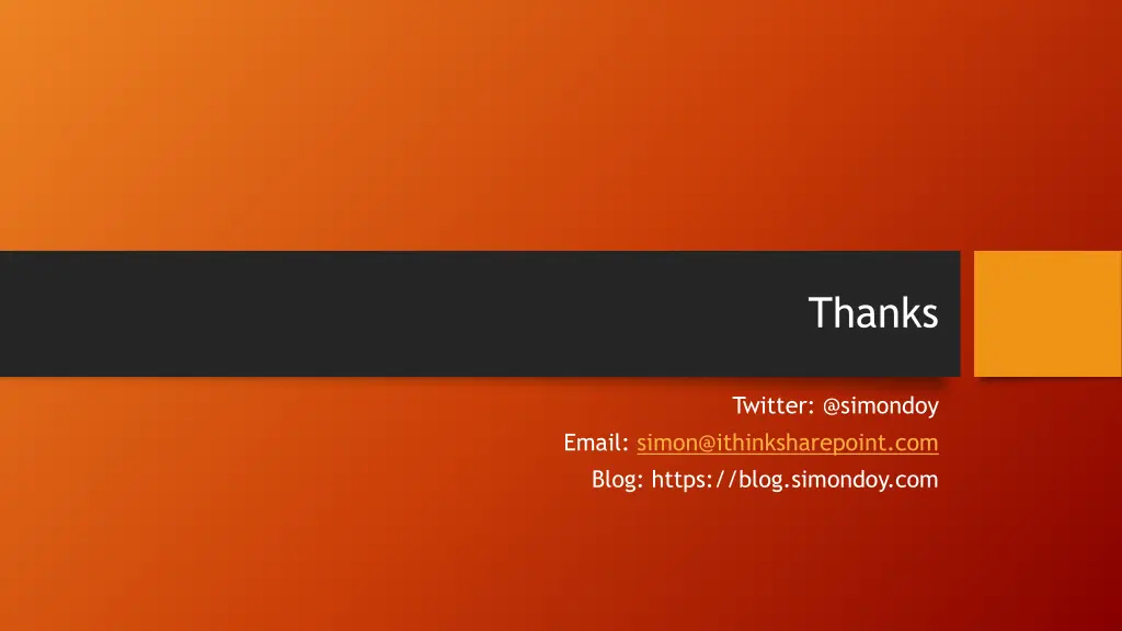 thanks