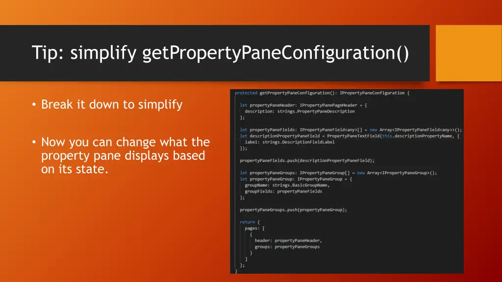 tip simplify getpropertypaneconfiguration 1