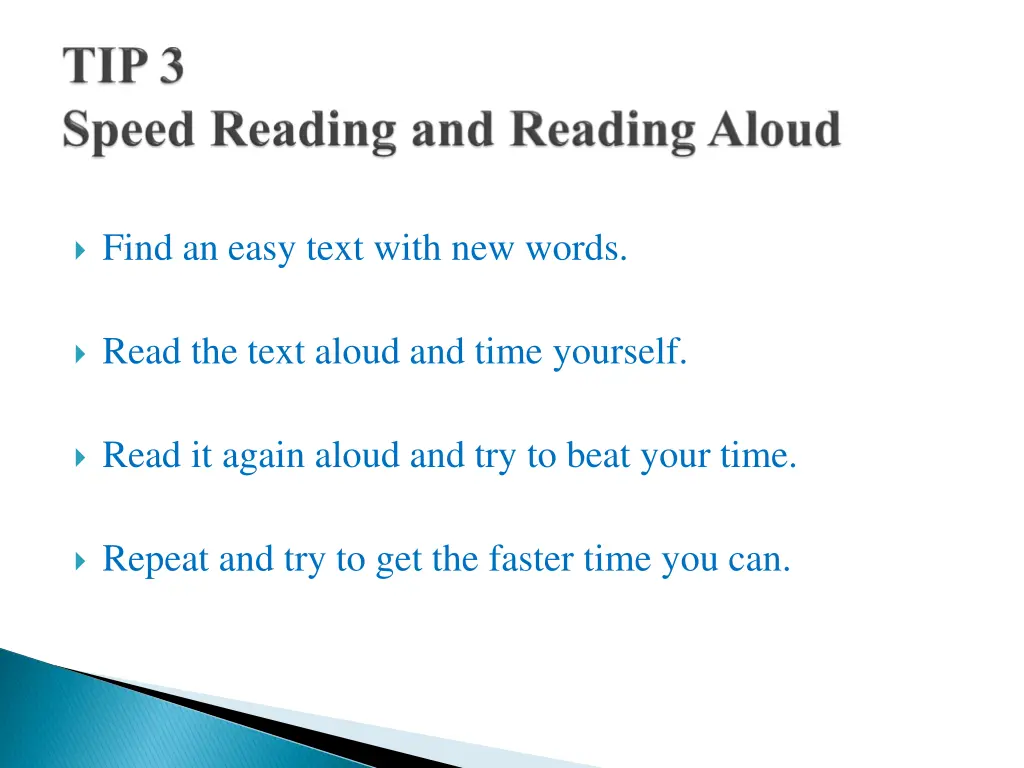 find an easy text with new words