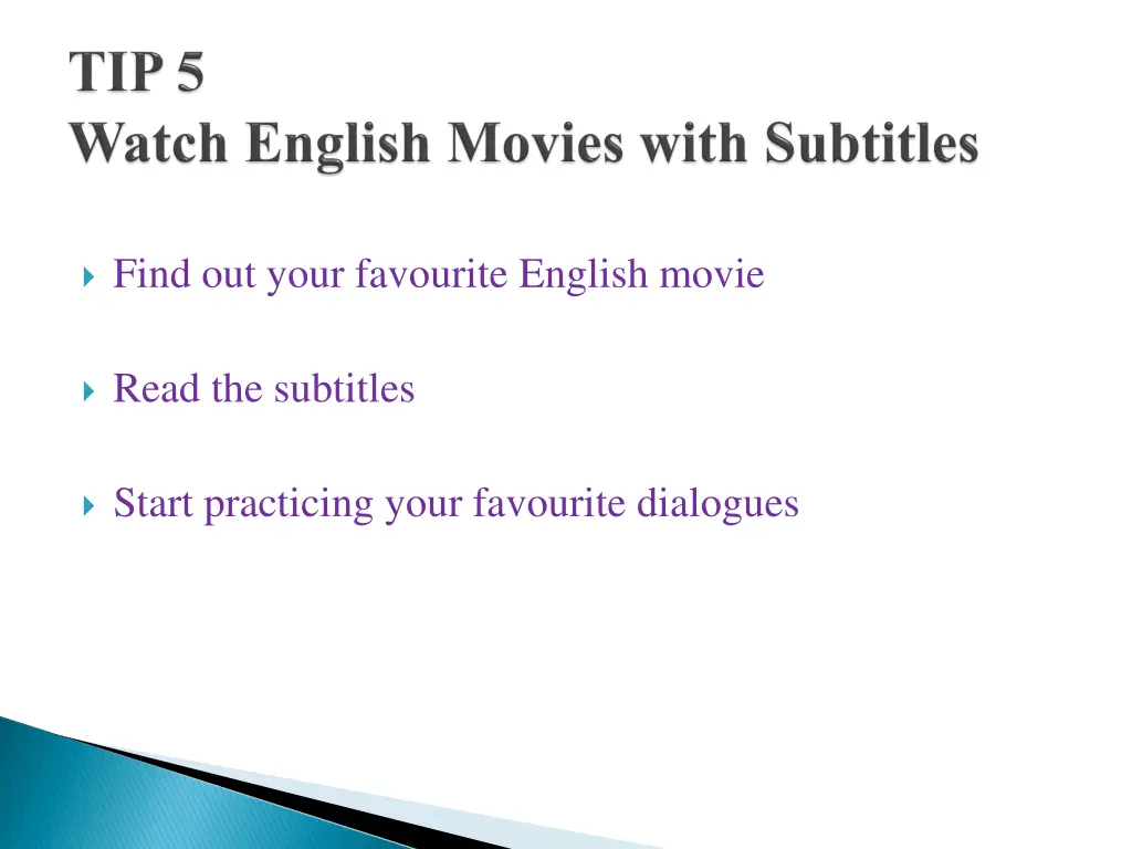 find out your favourite english movie